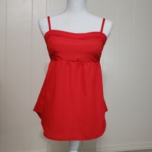 Red Babydoll Sleevesless Top By Loved 2 Be Loved Size M